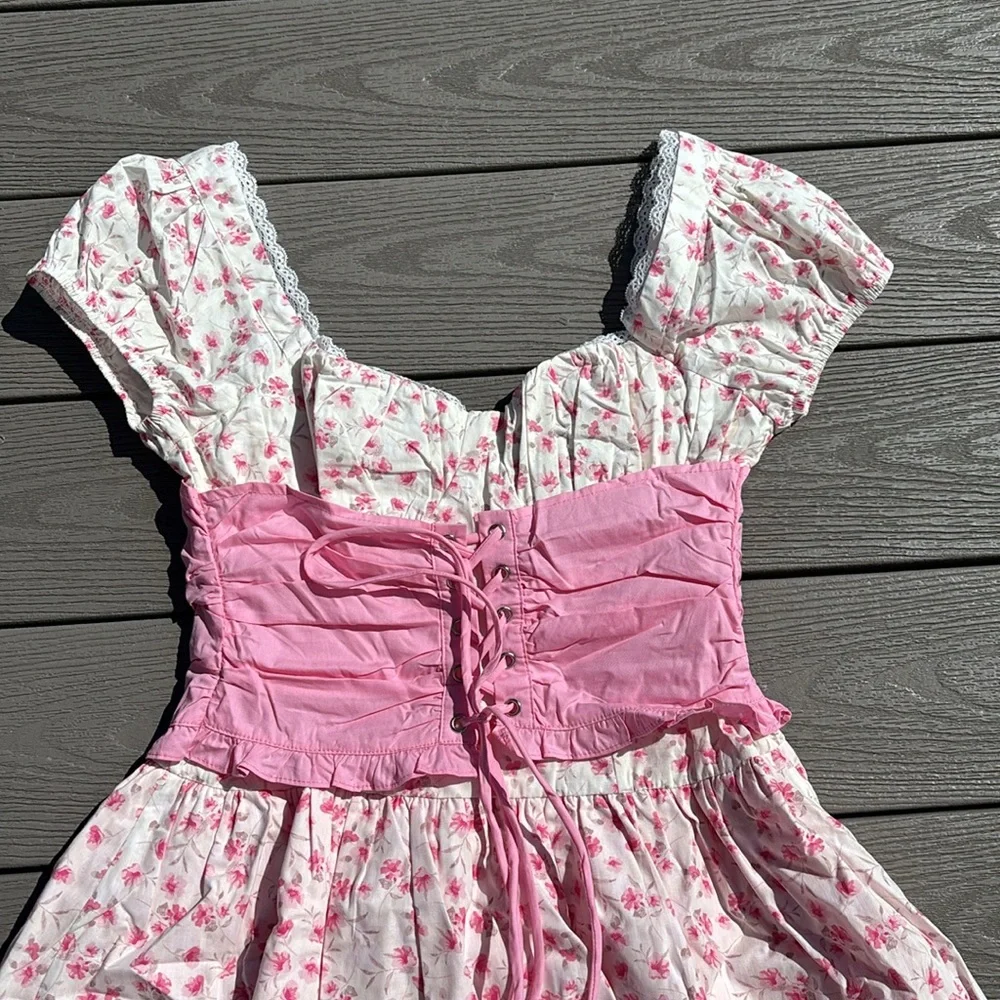 Briellyn Mini Dress - Pink Floral - Picture 8 of 15